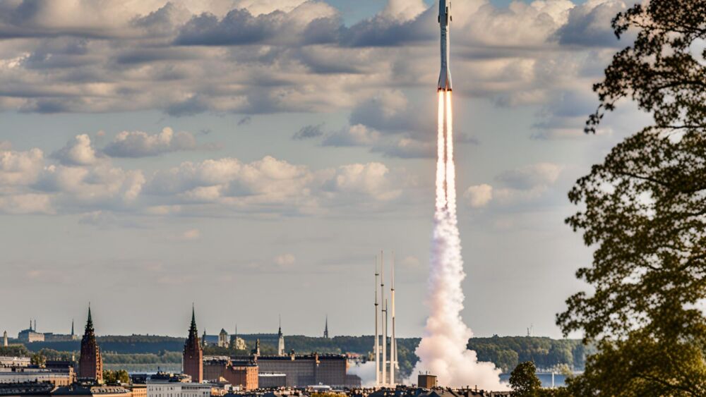 A modern white rocke